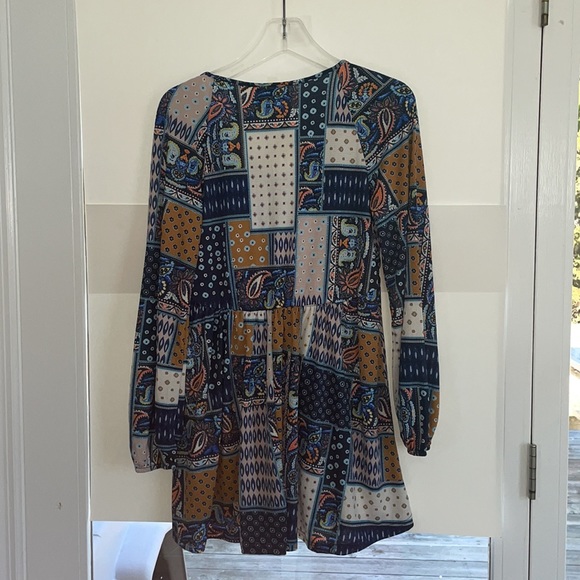 Anthropologie Melloday Patchwork Dress Size Small - Picture 4 of 4